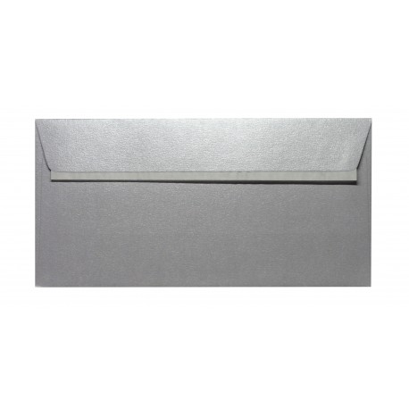 Set de 25 enveloppes 11x22 - Rose blanche givrée (iridescent)